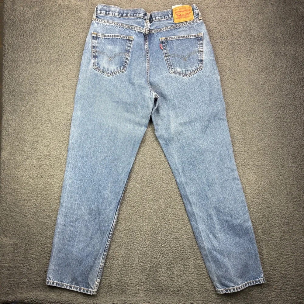 Levis 550 Relaxed Fit Tapered Leg Blue Denim‎ Jeans Mens 35x34 Medium Wash